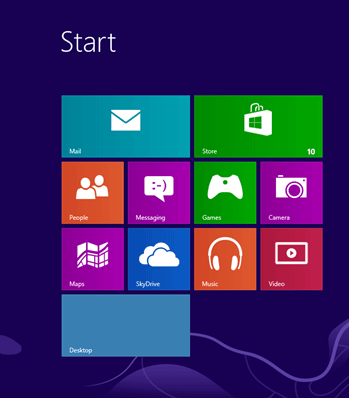 Windows 8 Start Screen